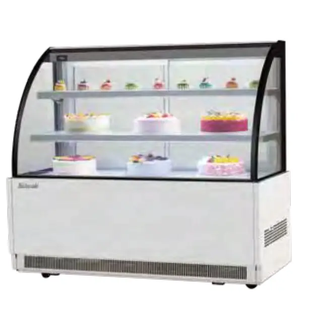 Vitrina fría comercial refrigerador para pasteles vitrina panadería exhibidor refrigerador