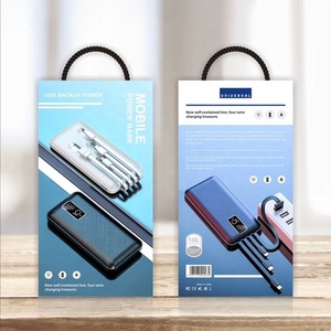 Best Quality Pawar Bank 10000mah Power Banks Portable Power Bank 10000mah with Built-in Cable Micro USB <strong>Input</strong> Double USB <strong>Output</strong> - Product Image 6