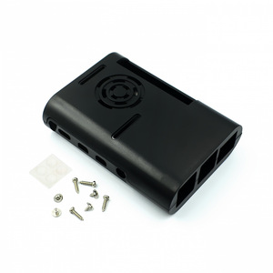 EParthub lampone Pi 4B scheda di sviluppo ABS guscio stampato ad iniezione può essere installato con ventola di raffreddamento in bianco e nero - Product Image 4