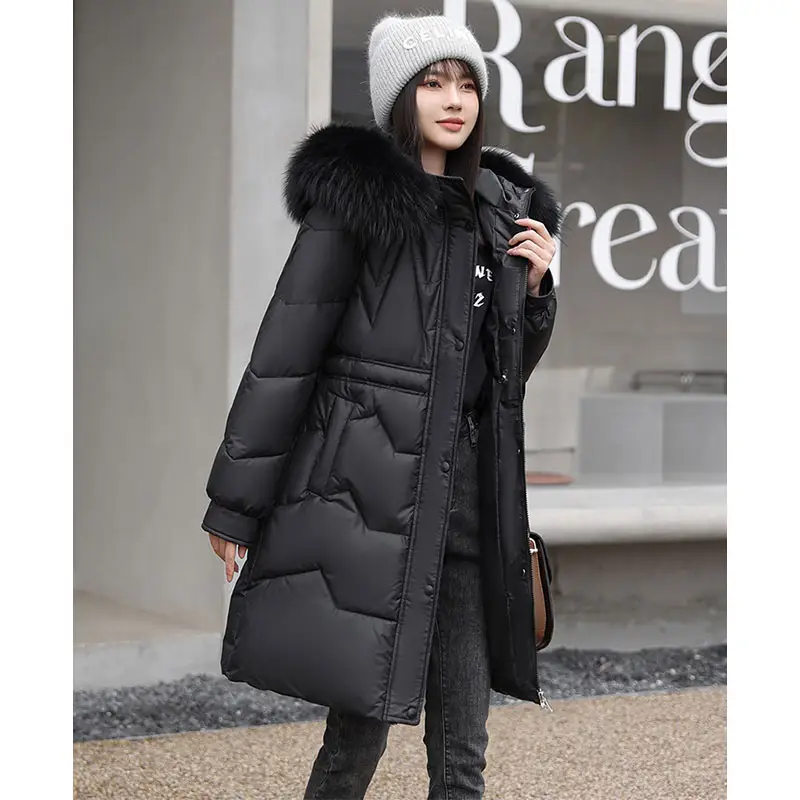 Высококачественное зимнее теплое пальто-пуховик для женщин
