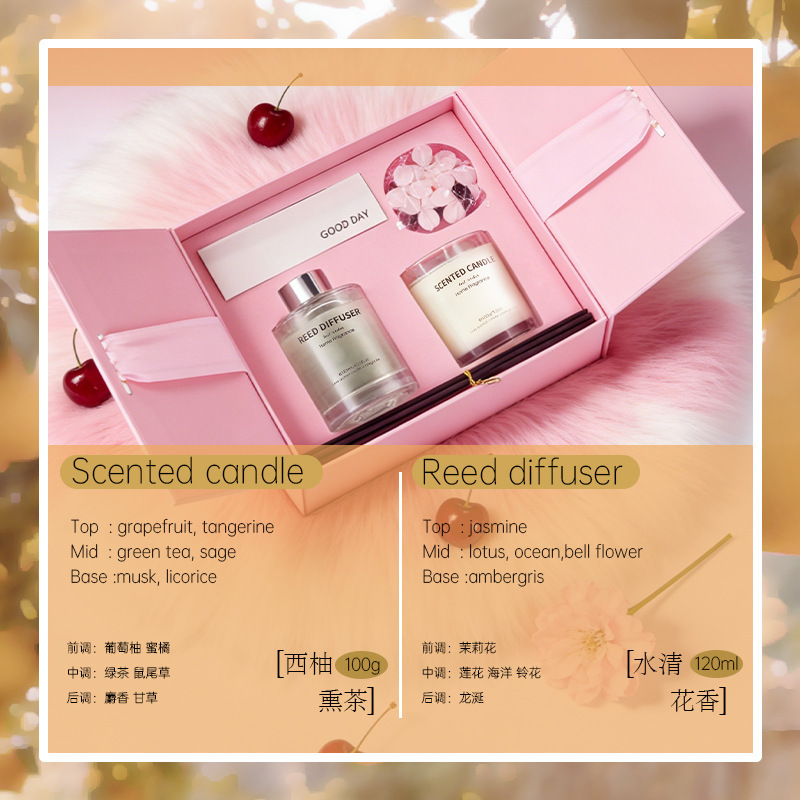 Thé infusé au pamplemousse, à l'eau claire et au parfum floral.