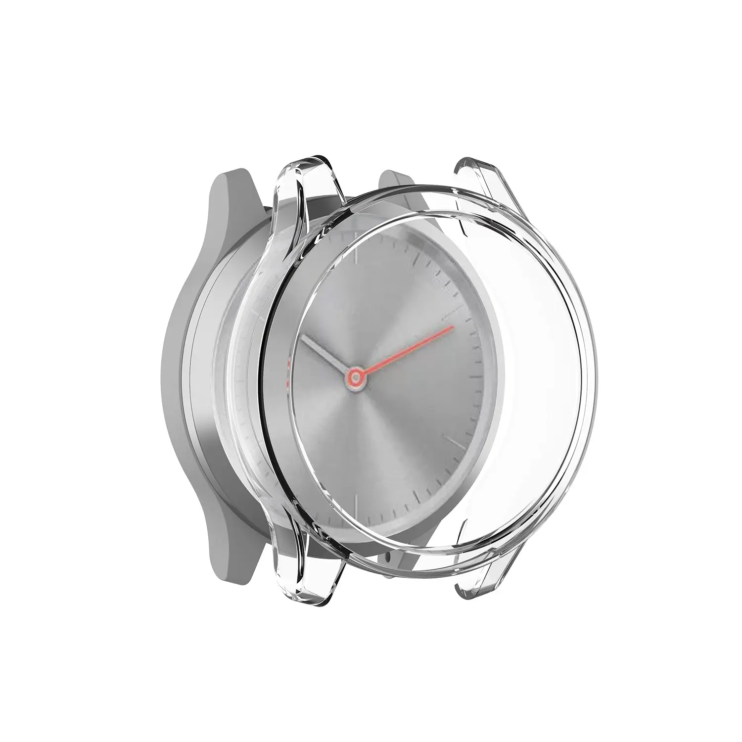 La custodia trasparente in TPU per orologio durevole è adatta per Garmin vivomove 3S smart watch fashion sports case