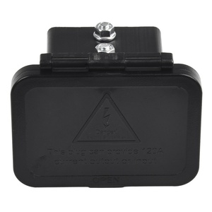 Mounting Bracket Panel Plug 12-24V 50Amp Flush Mount for <strong>Anderson</strong> SB50 Series Connectors with Dust Cover 600V <strong>Anderson</strong> Connector - Product Image 5