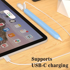 USB-C cilt hissediyorum darbeye kapak yumuşak silikon koruyucu kol çantası Apple Ipad kalem Stylus kalem 3. Nesil için Fundas - Product Image 3