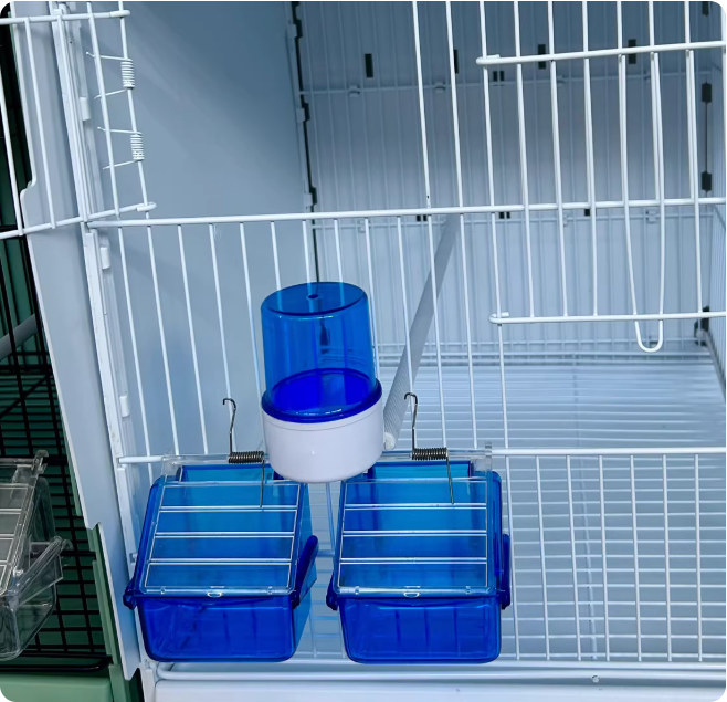 Distributeur d'eau bleu