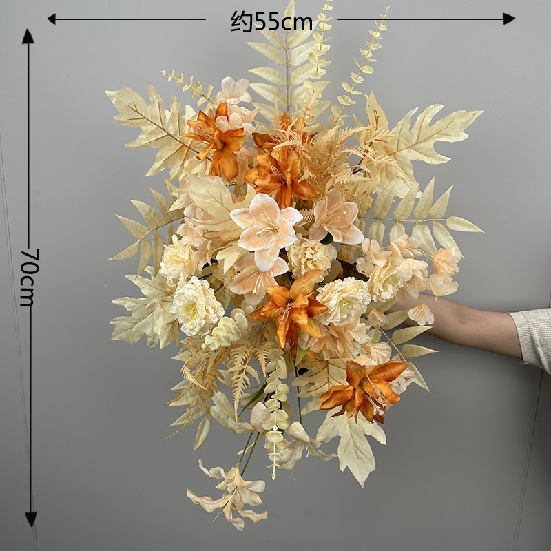 01 champagne hanging flower
