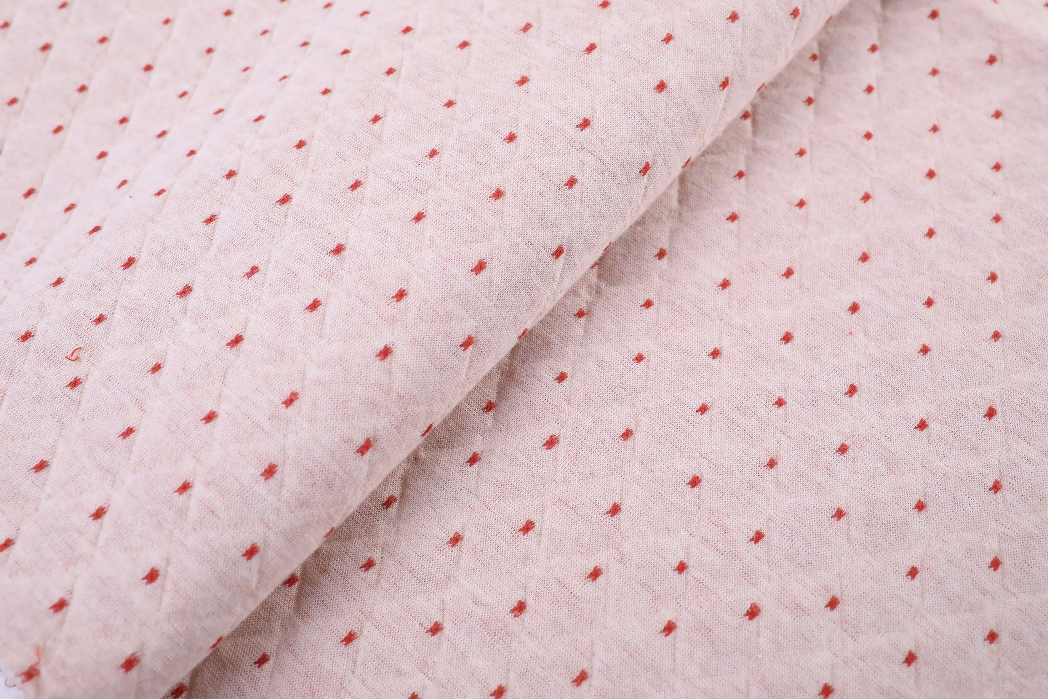Tela de algodón orgánico Jacquard de poliéster directo de fábrica para ropa de dormir de bebé de punto jacquard