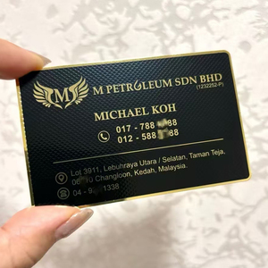 Carta VIP in metallo con numero inciso-Design esclusivo del programma di abbonamento per biglietti da visita in metallo per hotel - Product Image 4