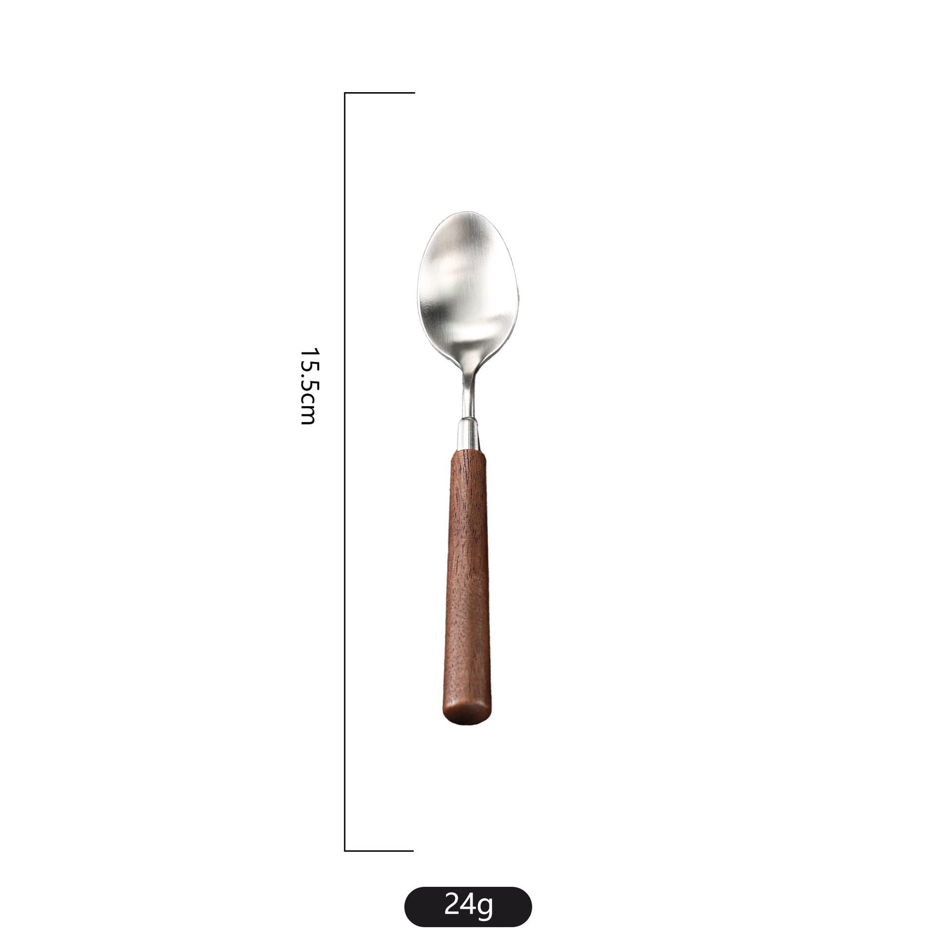 Walnut handle: teaspoon