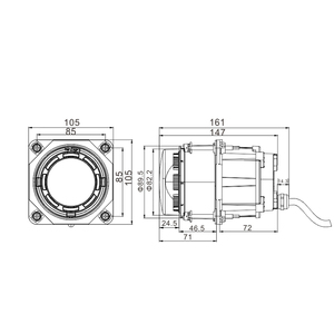 Agrolite 18W <strong>LED</strong> Auxiliary Work <strong>Light</strong> Custom Car <strong>Light</strong> 12V/24V ECE R112 Approved Low Sealed Beam <strong>LED</strong> Headlight Accessory - Product Image 2
