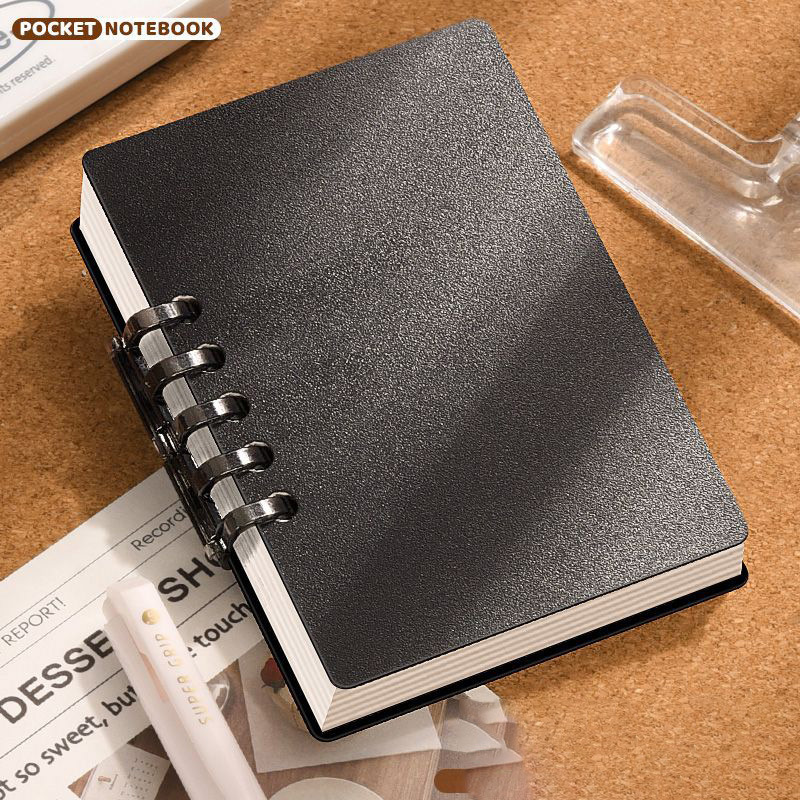 horizontal flip simple black 80 sheets/160 pages