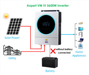 Axpert离网5.6kw 48v Vm Iv 5600 120a内置Wifi Mppt充电器纯正弦波混合太阳能逆变器5600瓦