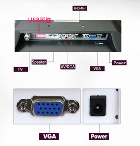 Nueva llegada VGA/BNC/AV entrada alto brillo CCTV pequeño ordenador pantalla táctil 10 pulgadas Lcd HD Monitor