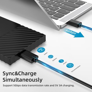 USB 3.0 a Type Male AM to Micro B USB 3.0 Male Mobile Hard <strong>Disk</strong> <strong>Cable</strong> - Product Image 6