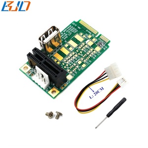 <strong>PCI</strong> Express 1X Slot + USB 2.0 Connector to Mini <strong>PCI</strong>-E MPCIe Interface Expansion Riser Card With Molex 4PIN Power - Product Image 6