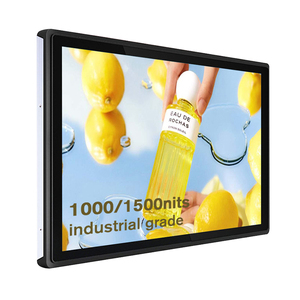 Monitor industrial sem ventilador IP65 robusto, tela LCD capacitiva frontal <span class=keywords><strong>multi</strong></span>-toque de 21,5 polegadas de alto brilho à prova d'água, quadro aberto