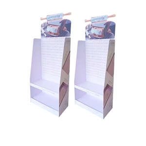 Customizable PVC Supermarket <strong>Display</strong> Stand <strong>with</strong> Floor <strong>Hook</strong> Plastic <strong>Display</strong> Rack - Product Image 1