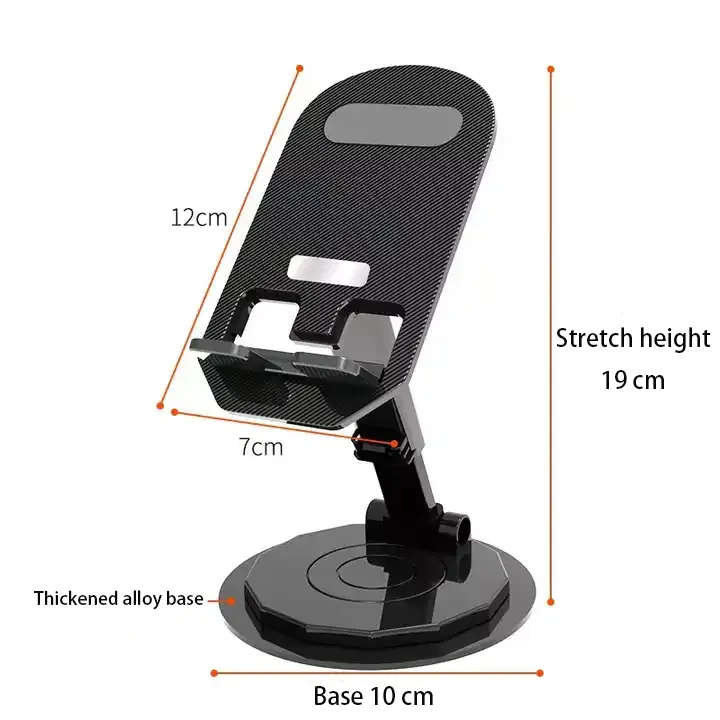 Großhandel verstellbare Home Office Desktop Aluminium Mobile für IPhone Holder 360 Drehbarer Telefon halter für Schreibtisch