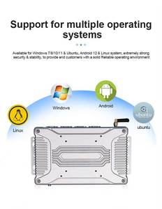 Stock di fabbrica RK3288 RK3399 RK3588 incorporato Mini PC industriale Win Linux Android Fanless robusto Computer