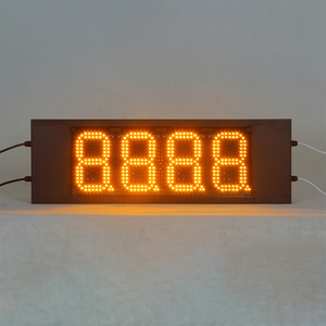 Custom Yellow 7&quot; 8888 Led Gas Price <strong>Display</strong>, Waterproof Lightbox <strong>LCD</strong> Remote Control Gas Station <strong>Display</strong> - Product Image 5