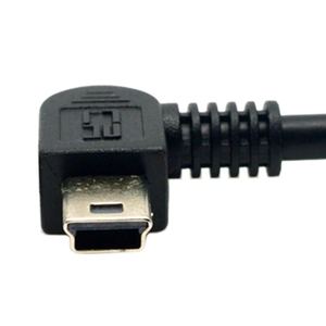 USB 2.0 A母OTG至左角90度迷你B 5PIN公电缆10厘米 - Product Image 5