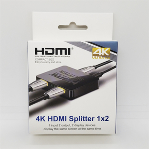 Mini ultrafino 4K HDMI Splitter 1 en 2 salidas HDMI Splitter 1X2 Dual Display 2 Port Hub Repetidor Amplificador para PS5 PS4 Apple TV... - Product Image 6