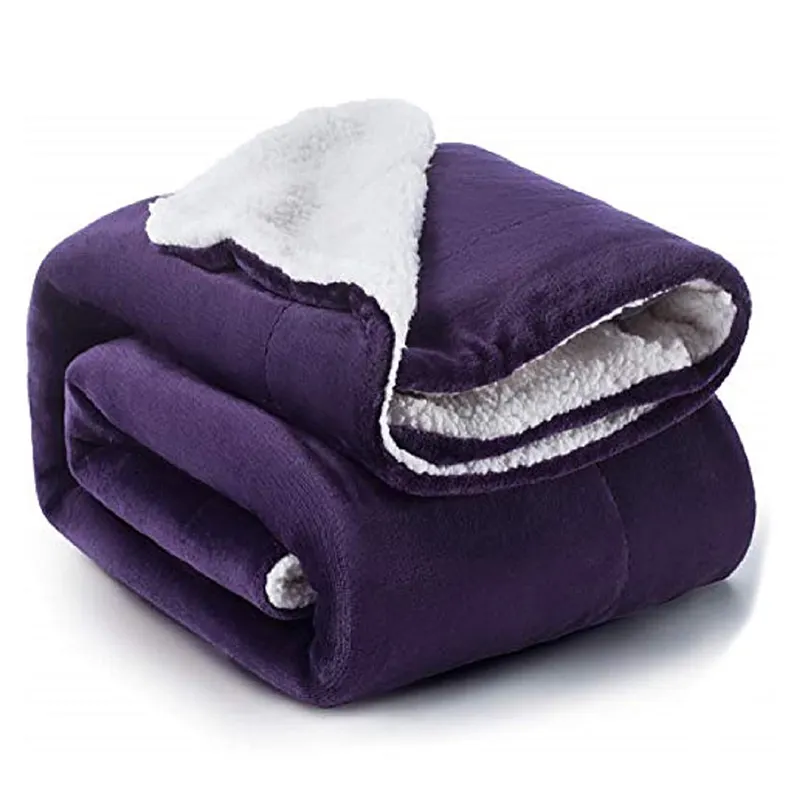 Пушистое теплое одеяло из микрофибры для кровати и дивана, сплошное одеяло для домашних животных, цвет и размер могут быть настроены