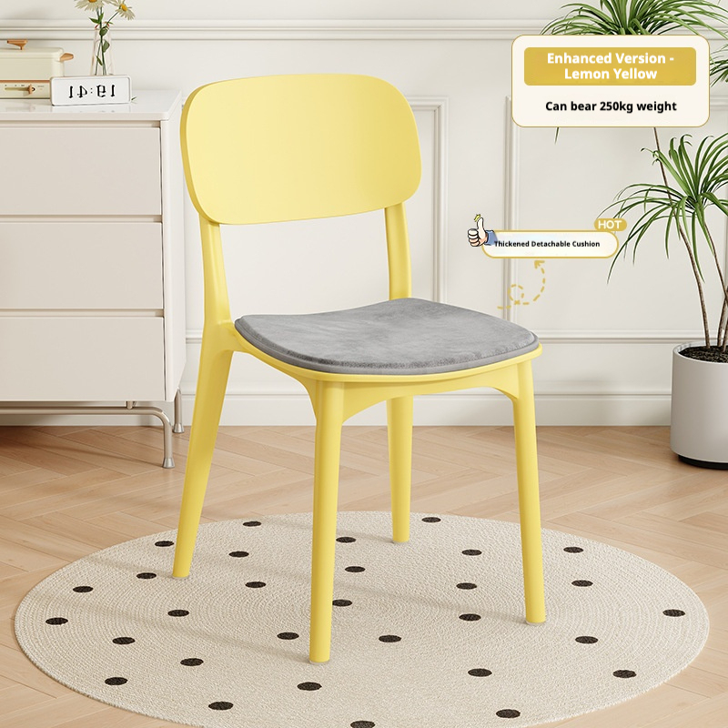 coussin de siège doux et respirant gasu-jaune citron