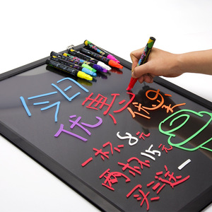 Dust Free Liquid Chalk <strong>Markers</strong> Pen Water-based Erasable Temporarily Chalk <strong>Markers</strong> for Glass Billboard Menu Board - Product Image 6