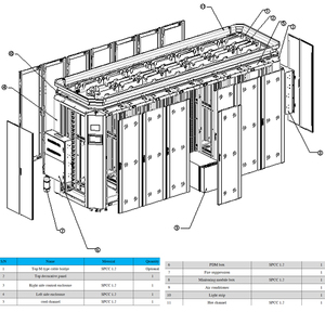 Estante de datos para servidor de red, sistema de monitoreo Modular, contenedor de centro de datos - Product Image 3