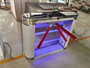 Eingangs-und Ausgangs tor Edelstahl Anti-Heckklappen-Drehkreuz Biometrische RFID-Karte Zugangs kontrolle Stativ Drehkreuz tor - Product Image 5