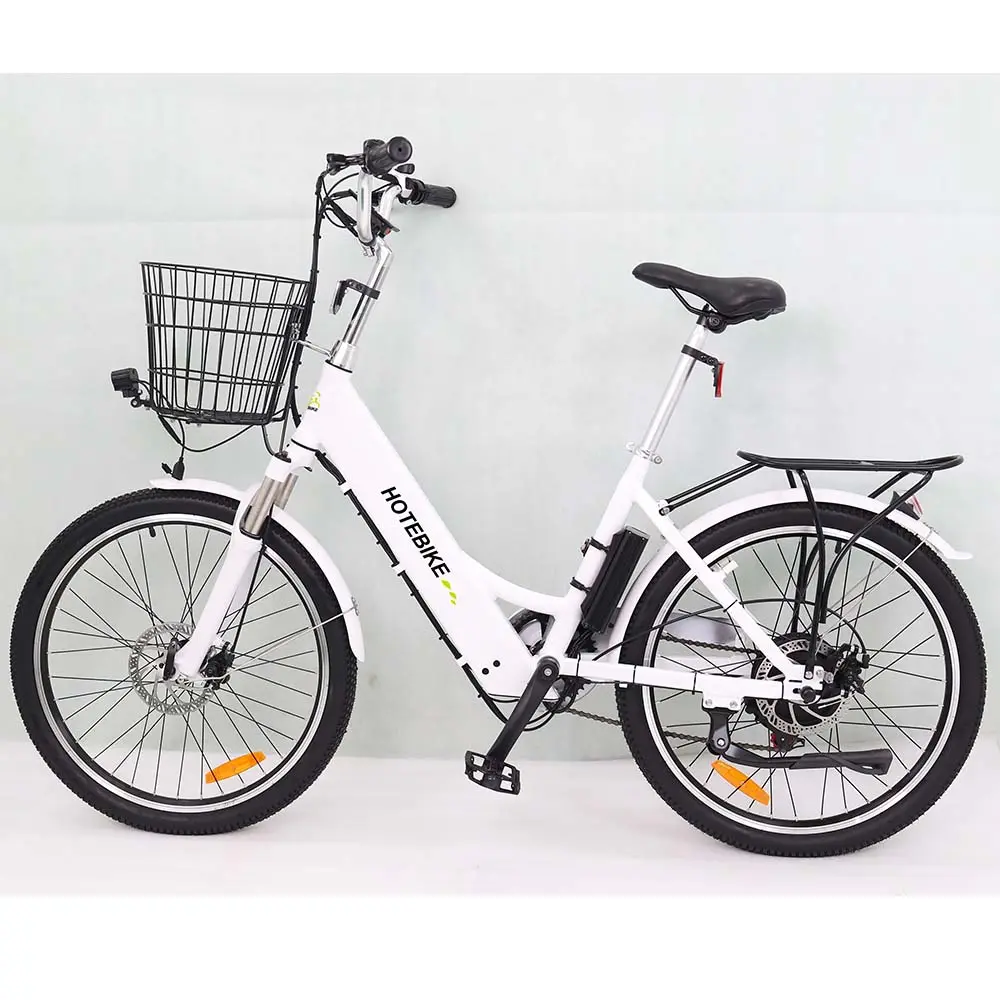 Bici elettrica da magazzino ue con cestino bici da sporco elettriche per adulti 2 posti 250w 350w 500w velocità veloce 30 km/h ebike