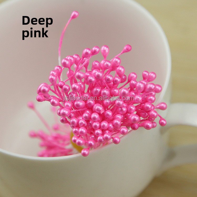 Pearlescent deep pink-150 pcs per bundle