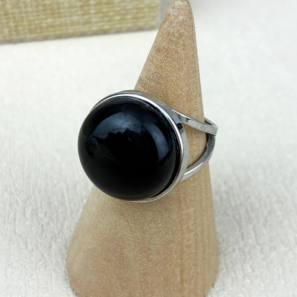 Black obsidian - gold