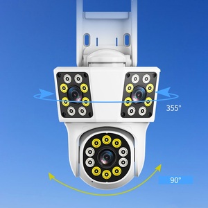 3 Objektiv 3 SCREENS WiFi Außen kamera Ai Motion Tracking Zoom PTZ 4K Videokamera Sicherheits überwachungs kamera - Product Image 1
