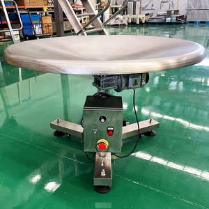 包装线中的不锈钢旋转台自动电动旋转收集台 - Product Image 4