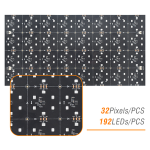 VH LIGHTING RGB Addressable Flex <strong>LED</strong> Panel 24V Cuttable Black <strong>SM16703</strong> Matrix Light Sheet USB NFC Copper No Voltage Drop - Product Image 2