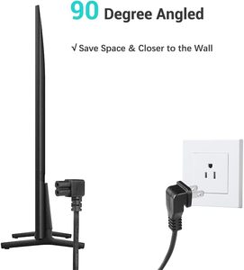 Amerikan güç kablosu Nema 1-15P 2-pin erkek, IEC 320 C7 dirsek konektörü ile uyumlu, yazıcı şarj için AC güç kablosu - Product Image 5