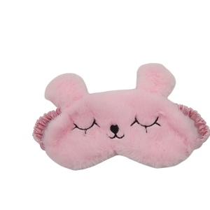 Sevimli peluş uyku göz maskesi arka ve yan uyuyanlar için uygun ışık blok ve göz yorgunluğu ve stres rahatlatmak - Product Image 6
