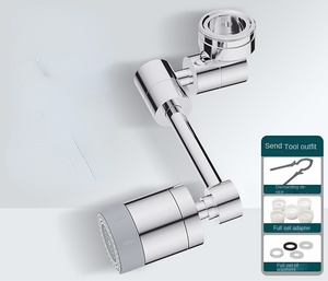 Hàng Mới Về Vòi Nước Bồn Rửa Tay Robot Mở Rộng Vòi Phòng Tắm Xoay 1080 Vòi Sục Khí Vòi Lọc Nước Bắn - Product Image 5