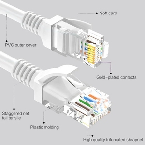 Cavo Lan di rete Cat5e professionale UTP rj45 24AWG cavo Ethernet con nucleo in filo di rame per Internet del Computer - Product Image 2