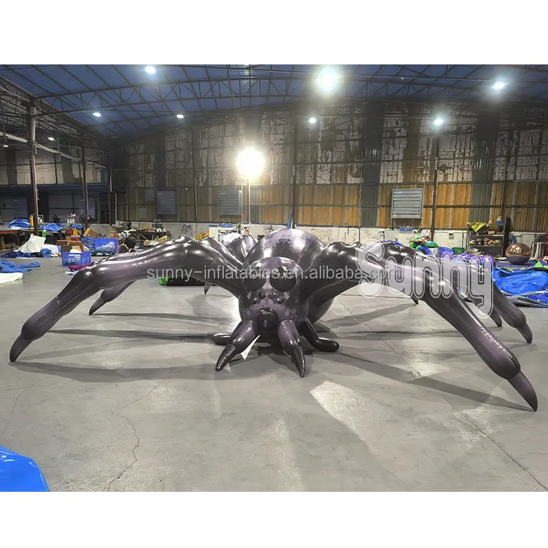 Xây dựng nghệ thuật trang trí Inflatable Spider mô hình cho Halloween trang trí Inflatable cầm tay Spider với đèn LED