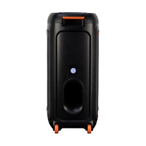 Temeisheng TMS-815 Dual 8 Polegada 25W RMS karaoke máquina com luz LED som alto-falante eco show partybox