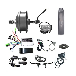 電気サイクル変換キット350ワットLEDLCD 24v250wハブモーター電気自転車キット36v350wバッテリーケース付き - Product Image 1