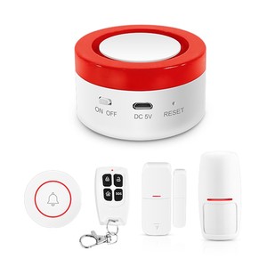 H1เกตเวย์/ไซเรน2 In 1 WiFi ระบบเตือนภัยในตัว Li-แบตเตอรี่สูงสุด24อุปกรณ์เสริม8รีโมทควบคุมเสียงแฟลช Alaram - Product Image 4