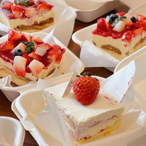 ティラミス包装弁当箱使い捨てデザートサンドイッチハンバーガーケーキ包装箱 - Product Image 4