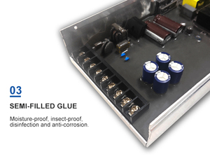 หม้อแปลงไฟฟ้า LED 24V AC220V กันฝนเป็น DC12V/400W สำหรับป้ายโฆษณาไฟแถบกระจาย LED - Product Image 4