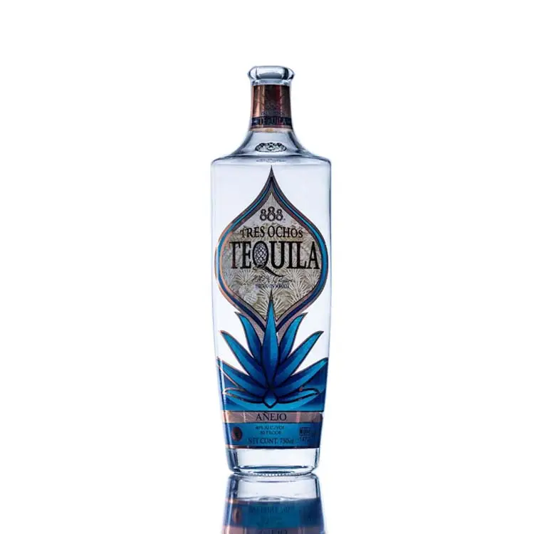750ml prezzo economico produzione di bottiglie di vetro per liquori liquori di tequila con etichetta privata