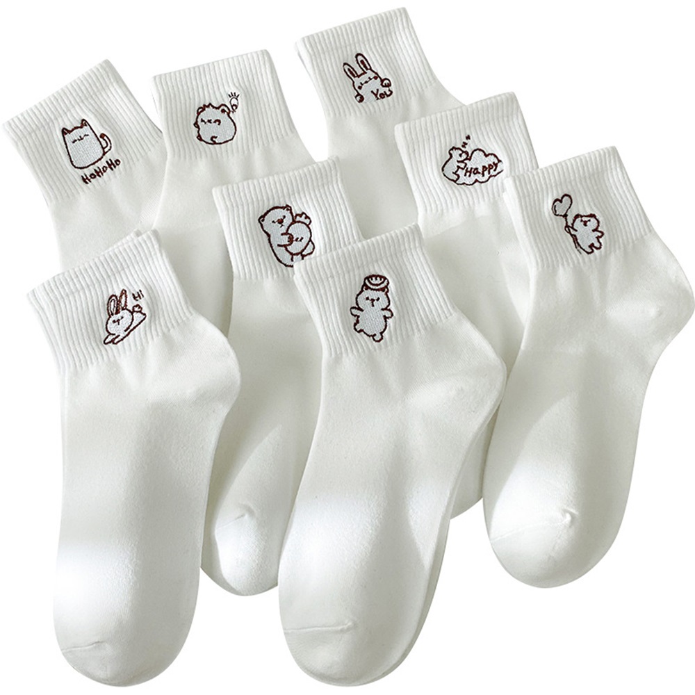 Chaussettes mi-mollet en pur coton, logo personnalisé, vente en gros