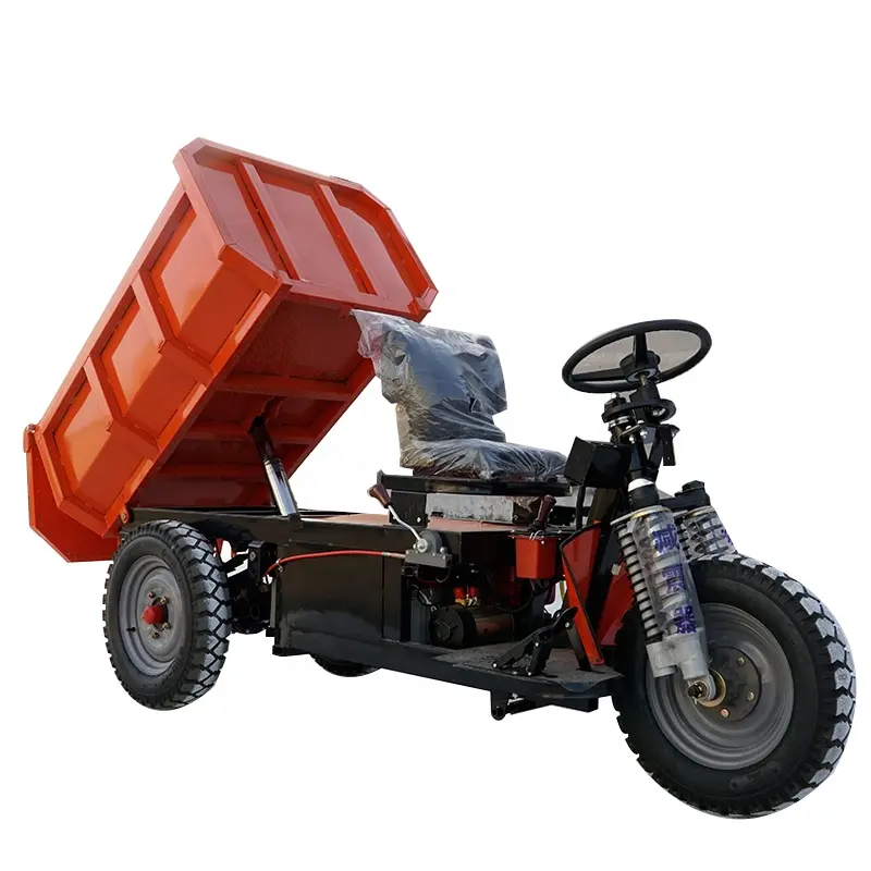 Tự nâng 3 bánh xe hàng hóa động cơ ba bánh điện ba bánh mini Dumper/Khai Thác Mỏ điện xe tải